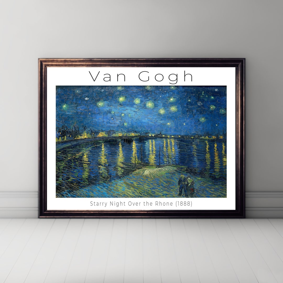 Vincent Van Gogh's Starry Night Over the Rhone 1888 Art Print - Etsy
