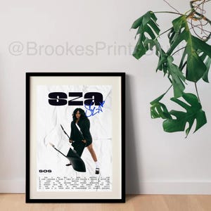 Cute & Aesthetic, SZA, SOS Album Graphic Design Poster