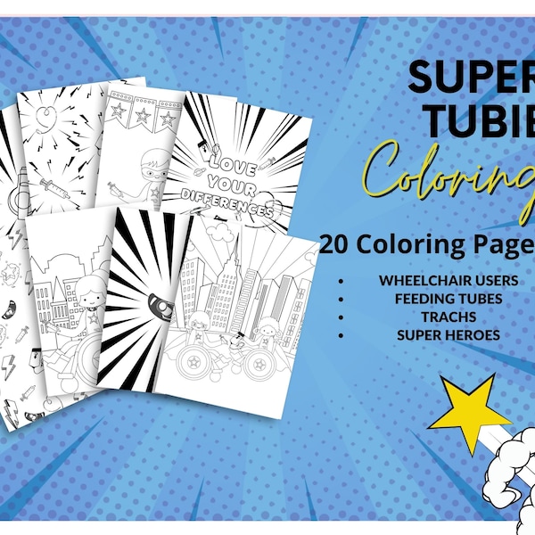 Super Tubie Kids Coloring Sheets
