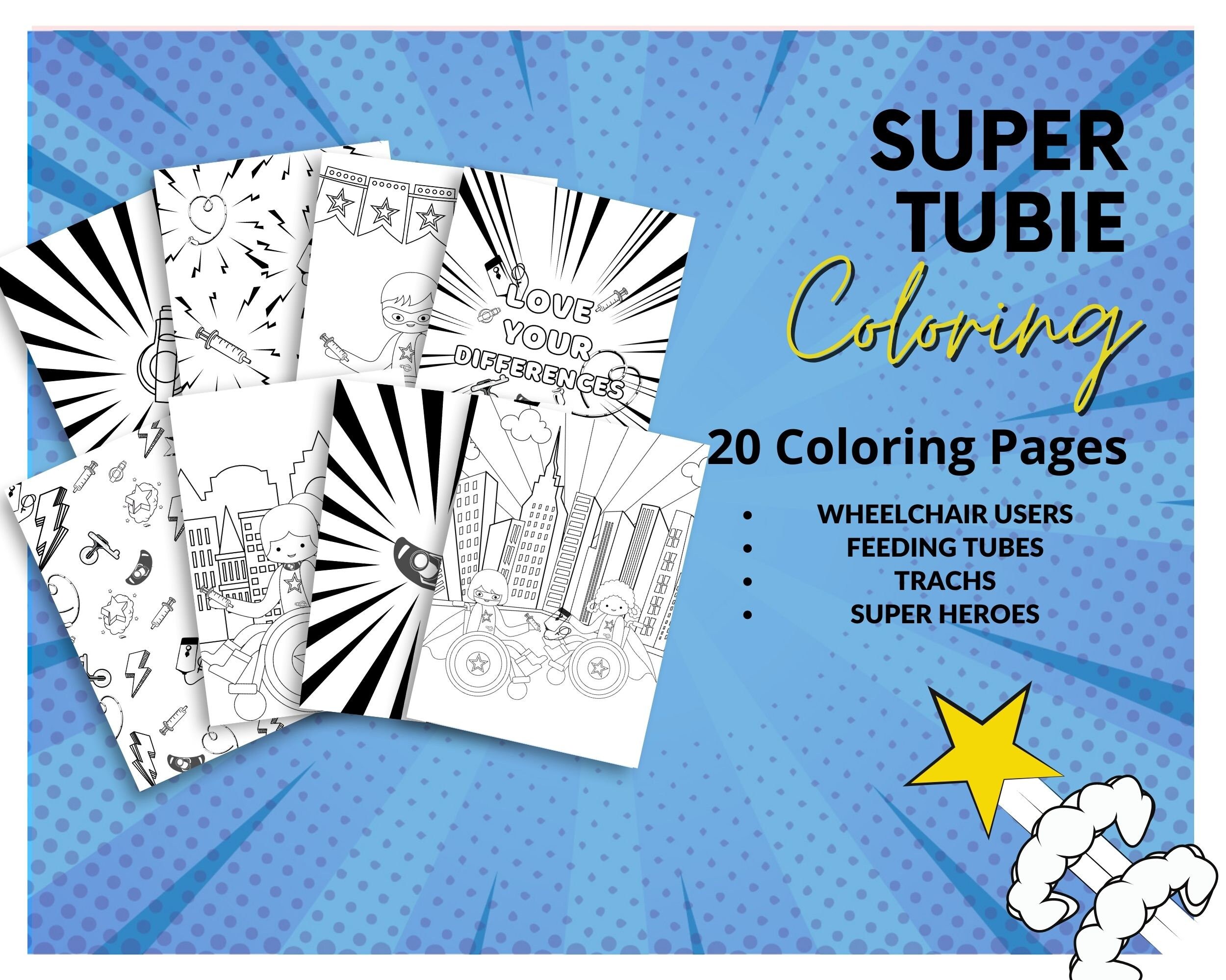Super Tubie Kids Coloring Sheets - Etsy
