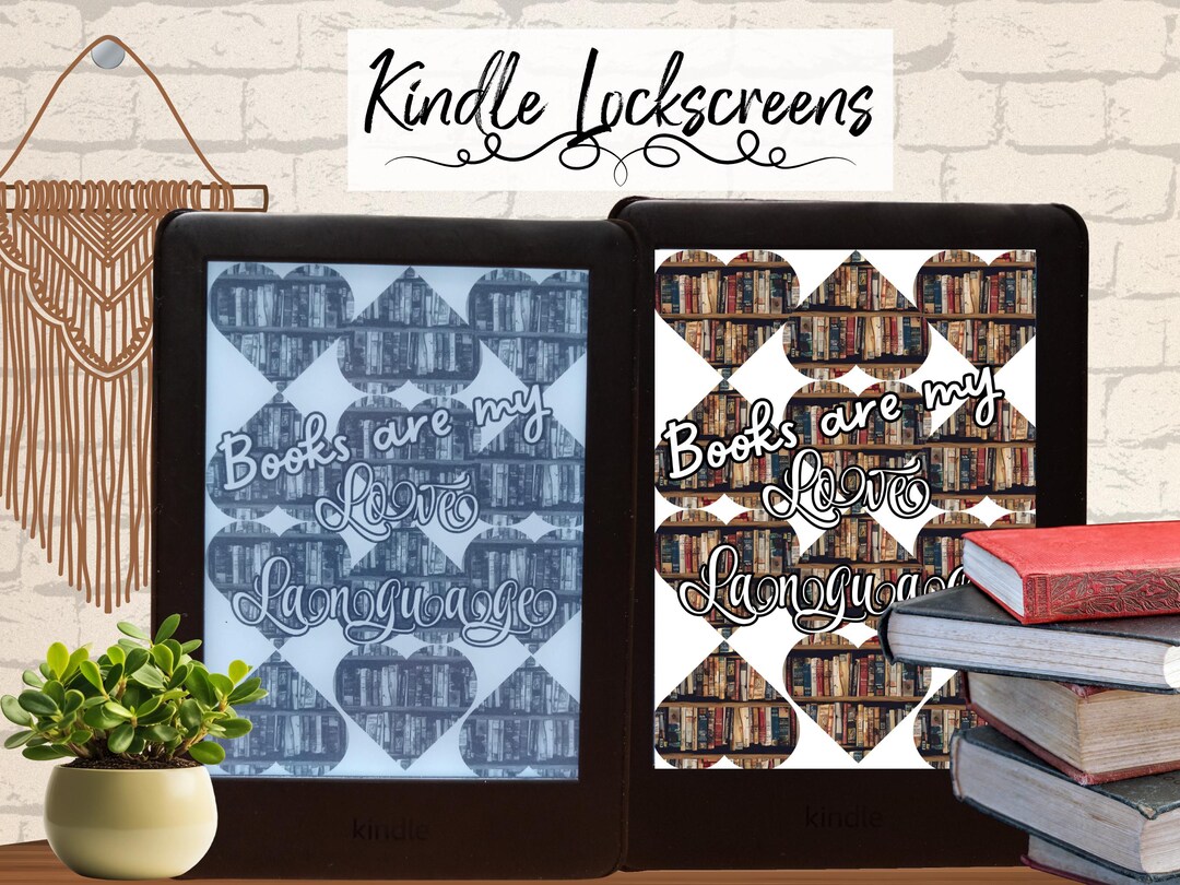 Window Lock Screen Books. Time Kindle Lock Screen: Books Are My Love Language - Etsy