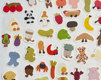 Jellycat Inspired Hand-Drawn Stickers