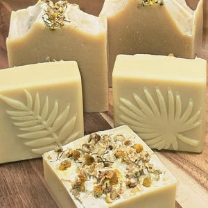 Chamomile Milk Bar - Natural Tallow & Goat Milk Soap - Chamomile + Calendula Infused EVOO