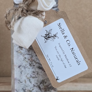 Blumen | Alle natürlichen Bade einweicht | Entspannung | Self-Care-Geschenke 4 Unzen Glas