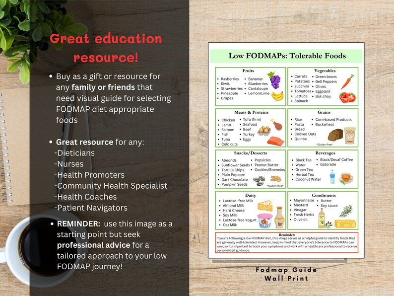 Fodmaps Guide, IBS Food List, IBS Inflammation, Symptoms Tracker, IBS ...
