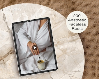 1000+ Aesthetic Reels For Social Media Content, MRR & PLR Faceless Reels, Instagram, TikTok, Digital Aesthetic Products, Video Marketing,