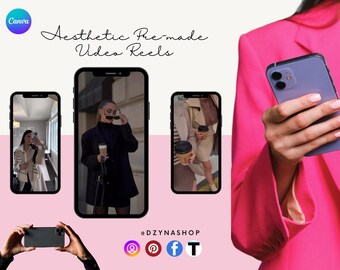 Aesthetic Faceless Reels, 1000+ Reels For Social Media, MRR/PLR, Canva Videos, Faceless Digital Marketing Videos, Luxury, Marketing Videos