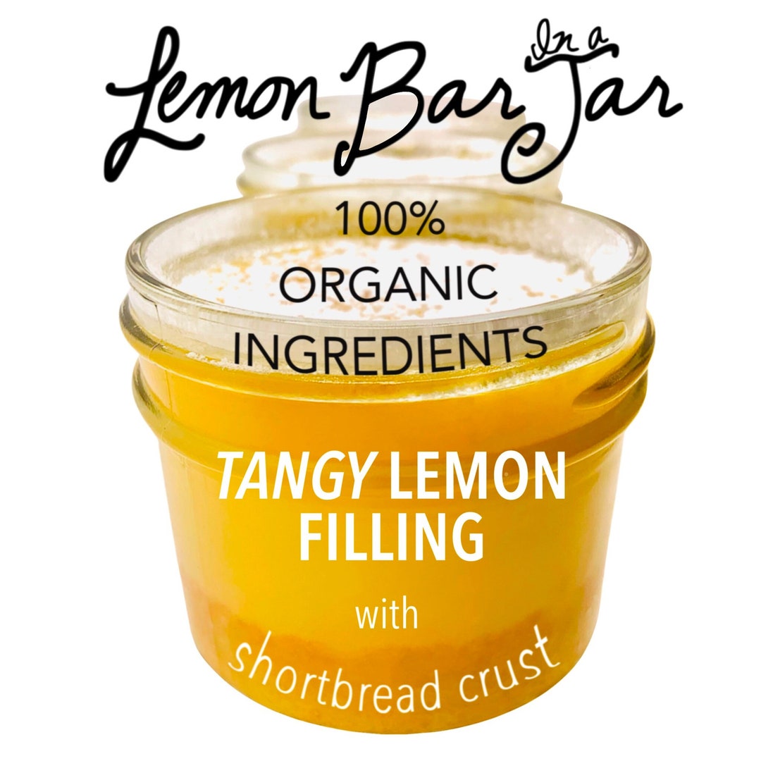 100 Organic Lemon Bar in a Jar Sold in Sets of 3 / Organic Etsy