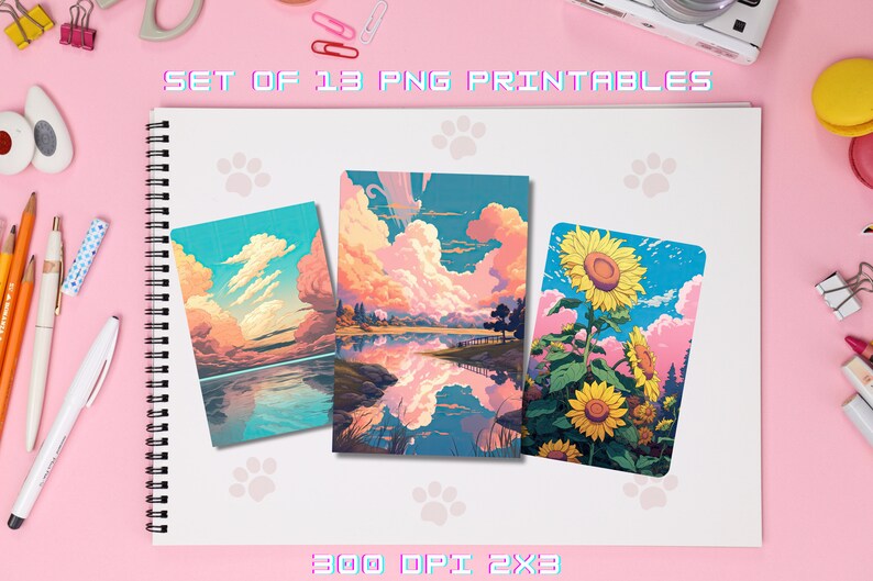 13 PNG Printables Kawaii Prints Kawaii Poster Kawaii Etsy