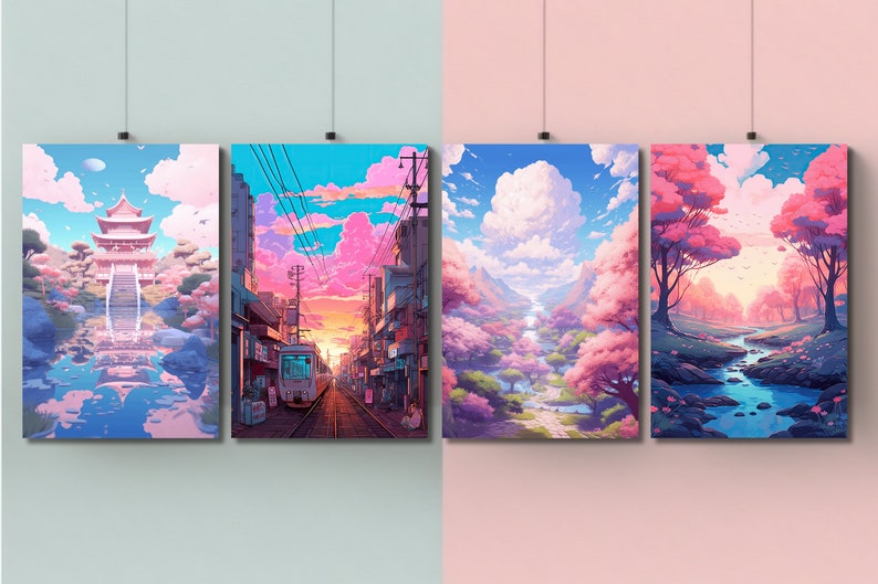 20 PNG Printables Kawaii Prints Kawaii Poster Anime Etsy