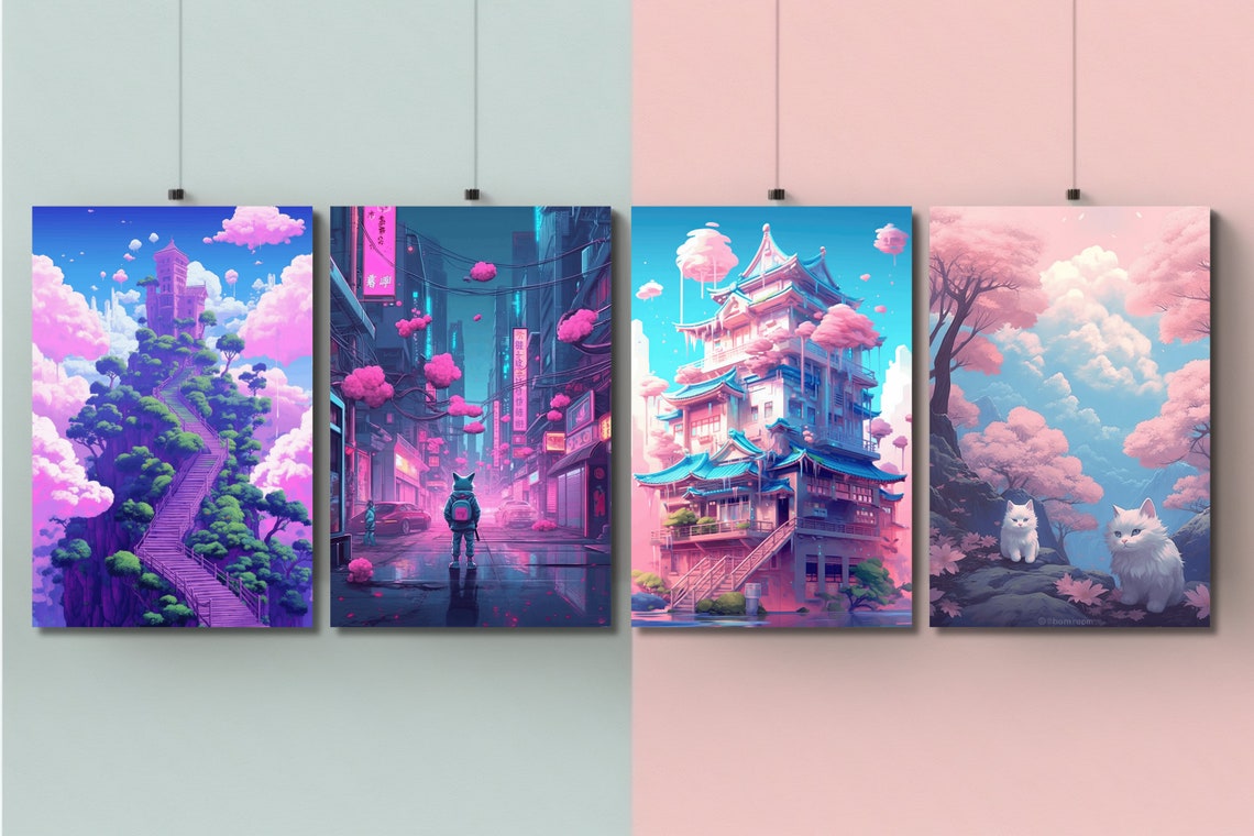 20 PNG Printables Kawaii Prints Kawaii Poster Anime - Etsy
