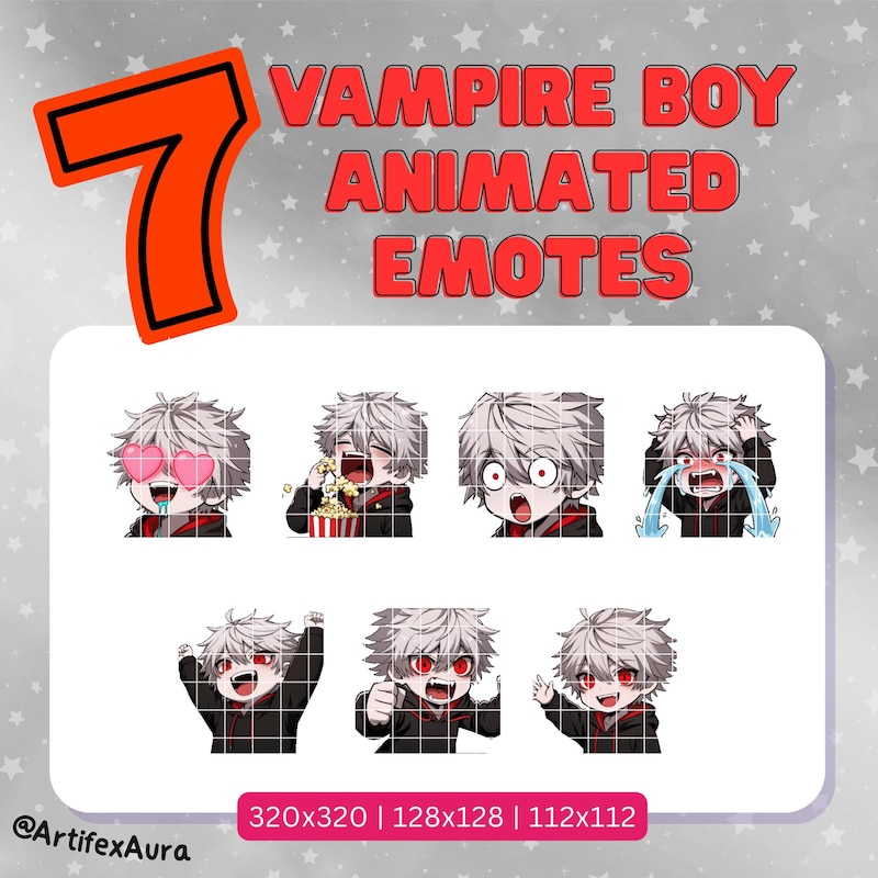 Anime Vampire Twitch - Etsy