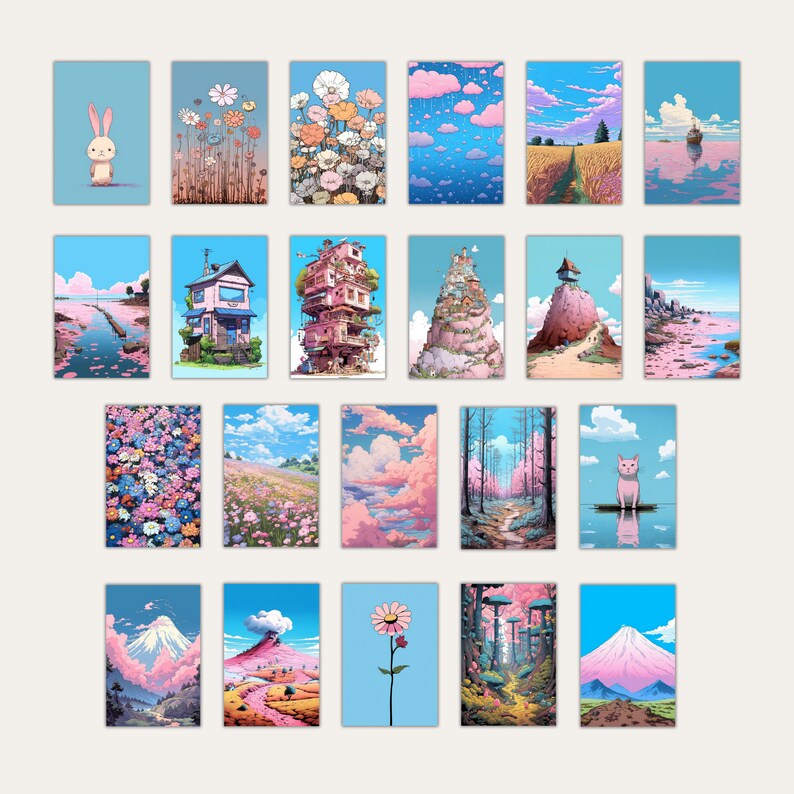 22 PNG Printables Kawaii Prints Kawaii Poster Kawaii Etsy France