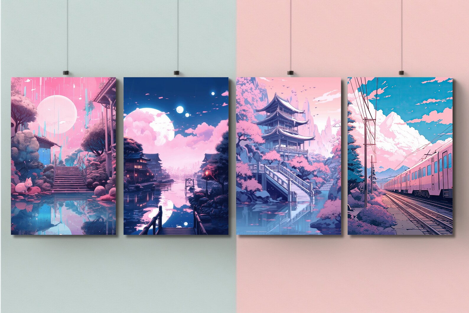 20 PNG Printables Kawaii Prints Kawaii Poster Anime - Etsy
