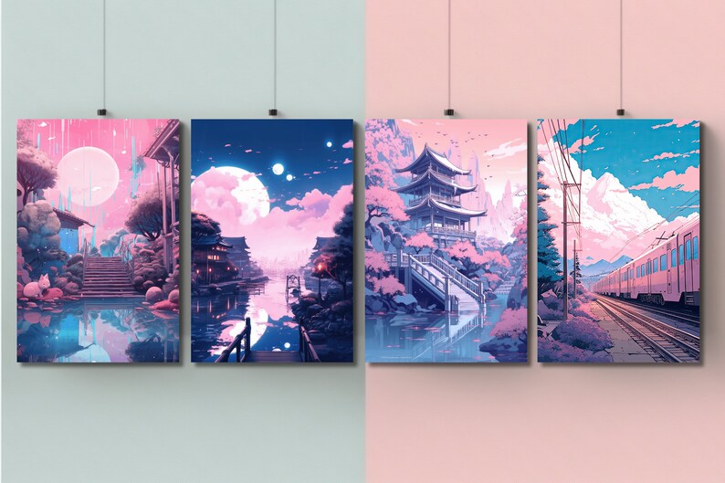 20 PNG Printables Kawaii Prints Kawaii Poster Anime Etsy