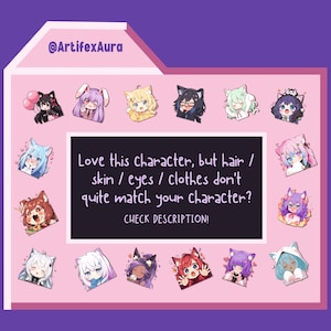 Black and White Goth Girl Twitch / Discord Emotes: Kawaii Chibi Sticker (22 PNG Digital Download) Bild 5