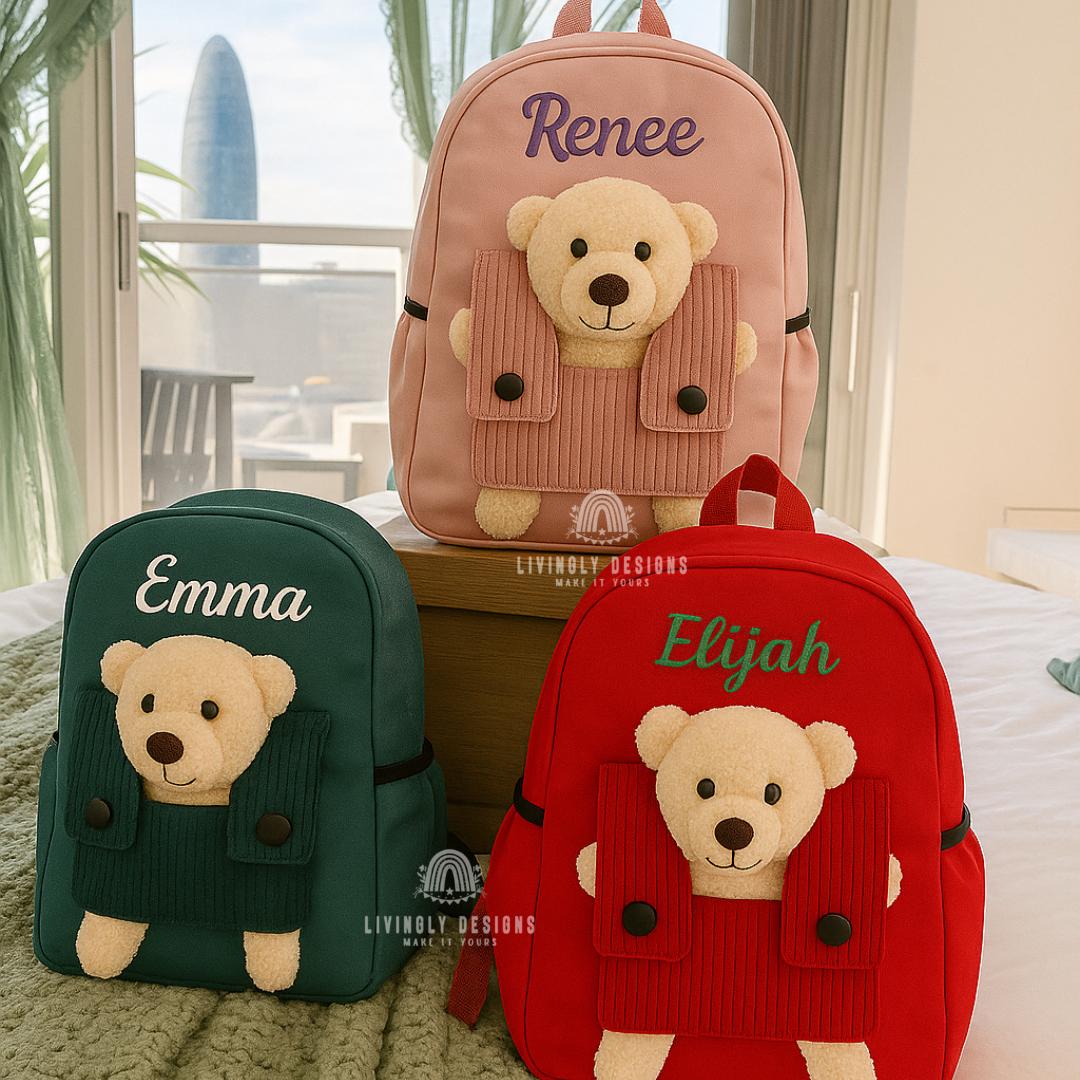 Vintage teddy bear backpack - Etsy 日本