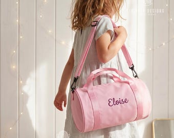 Benutzerdefinierte Name Kinder Sporttasche: Personalisierte Tanztasche | Reisetasche für Kleinkinder | Reisetasche | Kinder-Sporttasche mit großer Kapazität