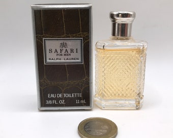 Ralph Lauren Safari EDT For Men 11ml MINIATURE perfume 1992's