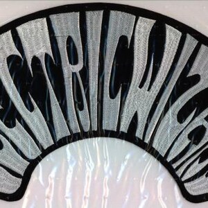 Electric Wizard - White Half Round Logo Back Patch