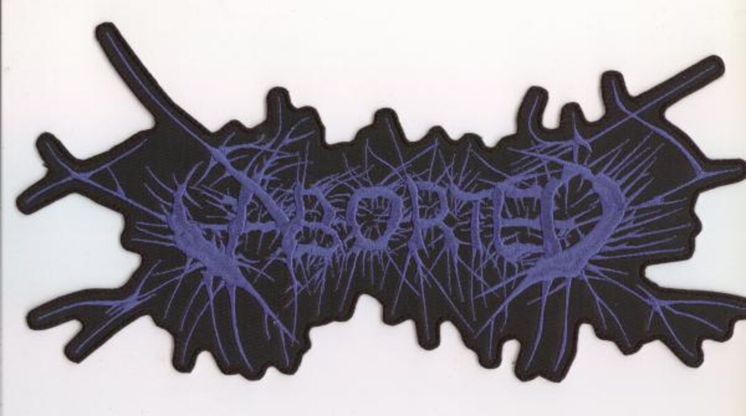 Aborted - Blue Logo Back Patch - Etsy