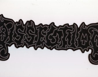 Dissection - Grey Logo Back Patch
