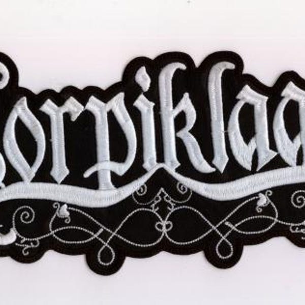 Korpiklaani - Parche trasero con logotipo blanco