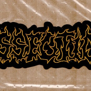 Dissection - Yellow Logo Back Patch