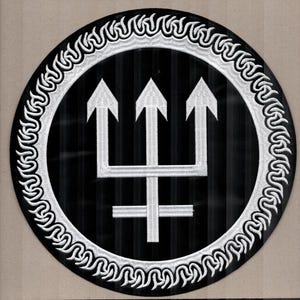 Watain - Drietand-symbool rugpatch