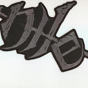 Nile - Grijze logo rugpatch