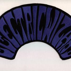 Electric Wizard - Blue Half Round Logo Back Patch