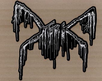Mork - White Logo Back Patch