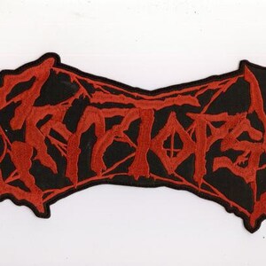 Cryptopsy - Rotes Logo Rückenaufnäher