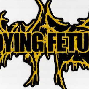 Feto moribundo - Logotipo amarillo 2 parches traseros