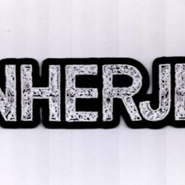 Einherjer - Parche trasero con logo blanco