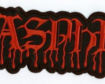 Blasphème - Patch arrière avec logo de sang rouge