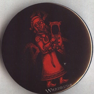 Wardruna - Skald White Button 59 mm