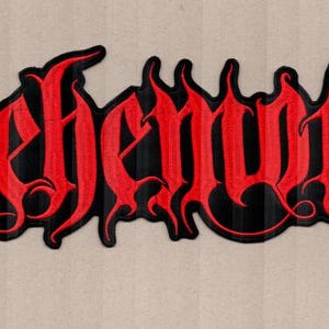 Behemoth - Parche trasero con el logotipo rojo