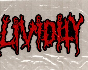 Lividity - Patch arrière avec logo rouge