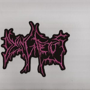 Feto moribundo - Parche trasero con logo rosa oscuro