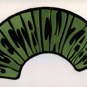 Electric Wizard - Green Half Round Logo Back Patch