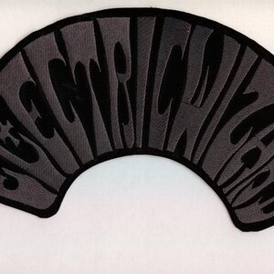 Electric Wizard - Grey Half Round Logo Back Patch