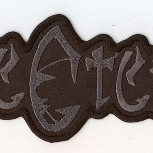 Hate Eternal - Graues Logo Rückenaufnäher