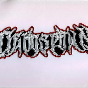 Deadspawn - ホワイトロゴ レッドボーダー バックパッチ