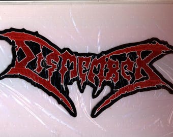 Dismember - White Red White Logo Back Patch