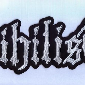 Nihilist - White Logo Back Patch