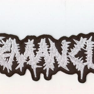 Cavemancult - White Logo Back Patch