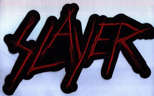 Slayer Logo Embroidered Back Patch S057P
