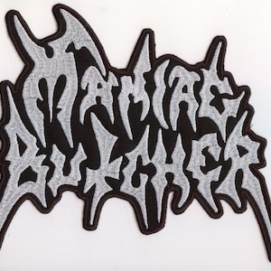 Maniac Butcher - Witte logo rugpatch