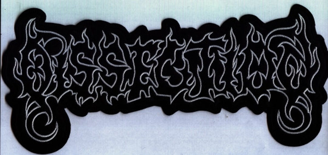 Dissection White Logo Back Patch - Etsy